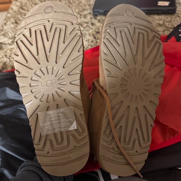 UGG Neumel Chukka Suede Lace Up Ankle Boots Chestnut Women’s 8 - Picture 5 of 7